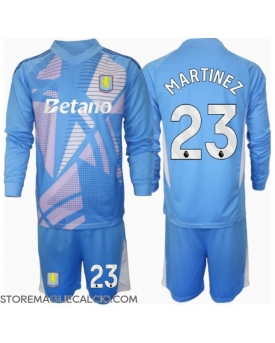 Aston Villa Emiliano Martinez #23 Portiere Maglia Gara Terza Repliche 2024-25 Bambino Maniche Lunghe